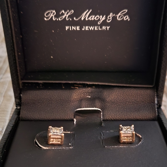 TruMiracle Diamond Stud Earrings (1/2 in 14k Rose Gold